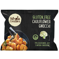 Buy Vegan Food Online | UK Delivery, Dairy Gluten Free Cauliflower Gnocchi, Crispy bites, five natural ingredients, perfect as part of a meal or a tasty snack