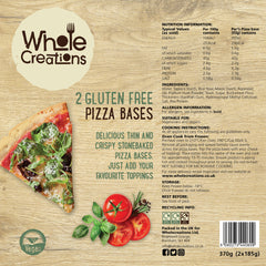 Buy Vegan Food Online | UK Delivery, Thin & Crispy Stonebaked Gluten Free Pizza Base. Just add your favourite toppings.