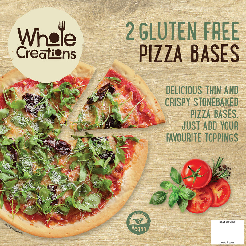 Buy Vegan Food Online | UK Delivery, Thin & Crispy Stonebaked Gluten Free Pizza Base. Just add your favourite toppings.